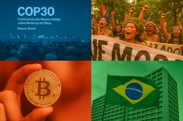 Semana no Brasil: COP30, economia, cripto e protestos indígenas