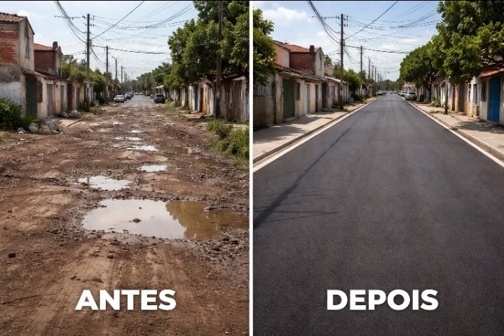 Asfalto melhora qualidade de vida no Campo Belo, em Campinas