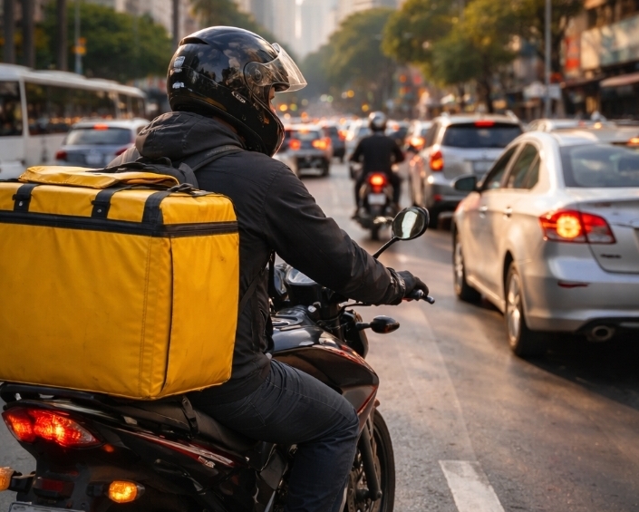 Motoboys enfrentam riscos diários no trânsito das grandes cidades
