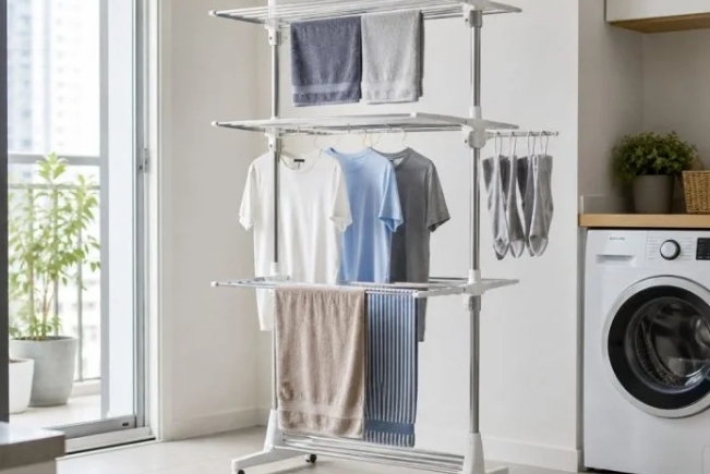 Solução Prática para Secar Roupas em Ambientes Pequenos