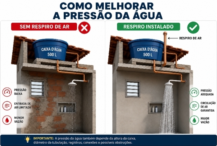 Baixa pressão da água? Veja o que pode estar causando