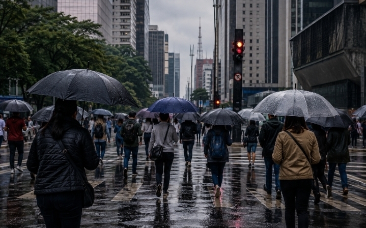 Ciclone deve mudar o tempo em São Paulo a partir de sexta-feira