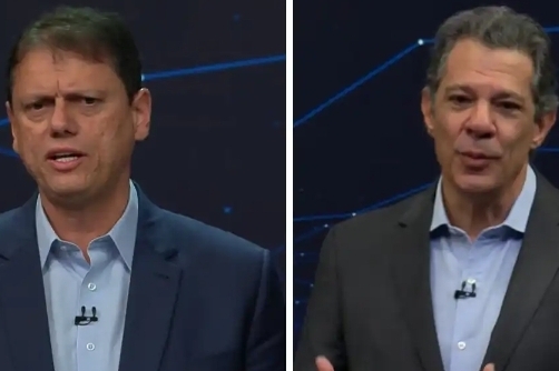 Primeiro debate para o Governo de SP coloca Tarcísio e Haddad frente a frente na Band