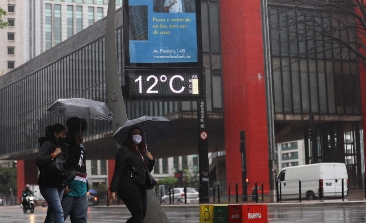 São Paulo terá frio intenso com temperaturas de 10°C